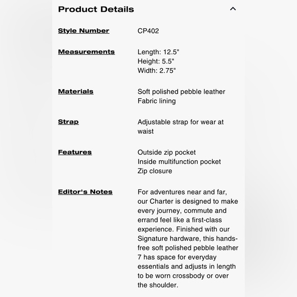 Coach Black Belt Bag 7 - Picture 7 of 7